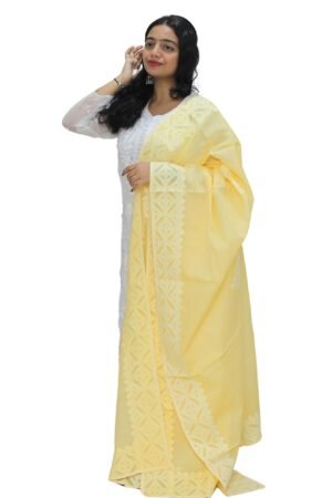 Cotton Applique cutwork Dupatta