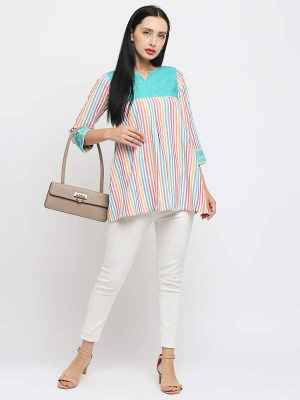 Handloom Cotton Tunic Top for Women - Image 6