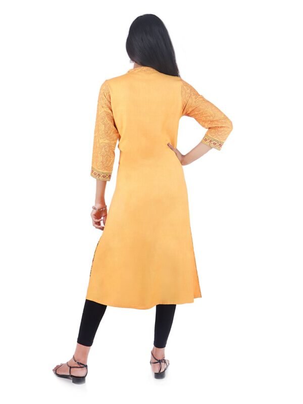 Tisser's Cotton Handloom Block Printed Kurti - Image 5