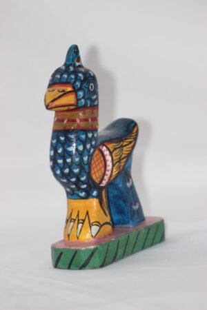 Pattachitra Wooden Hand-Painted Toy (Peacock)