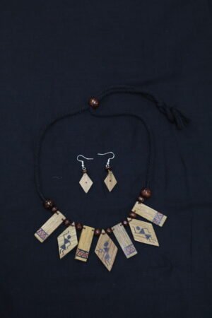 Warli Hand painted Bamboo Jewellery