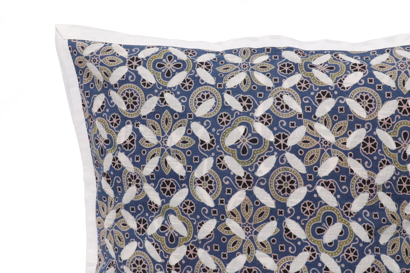 Applique Pure Cotton Cushion Cover - Image 3