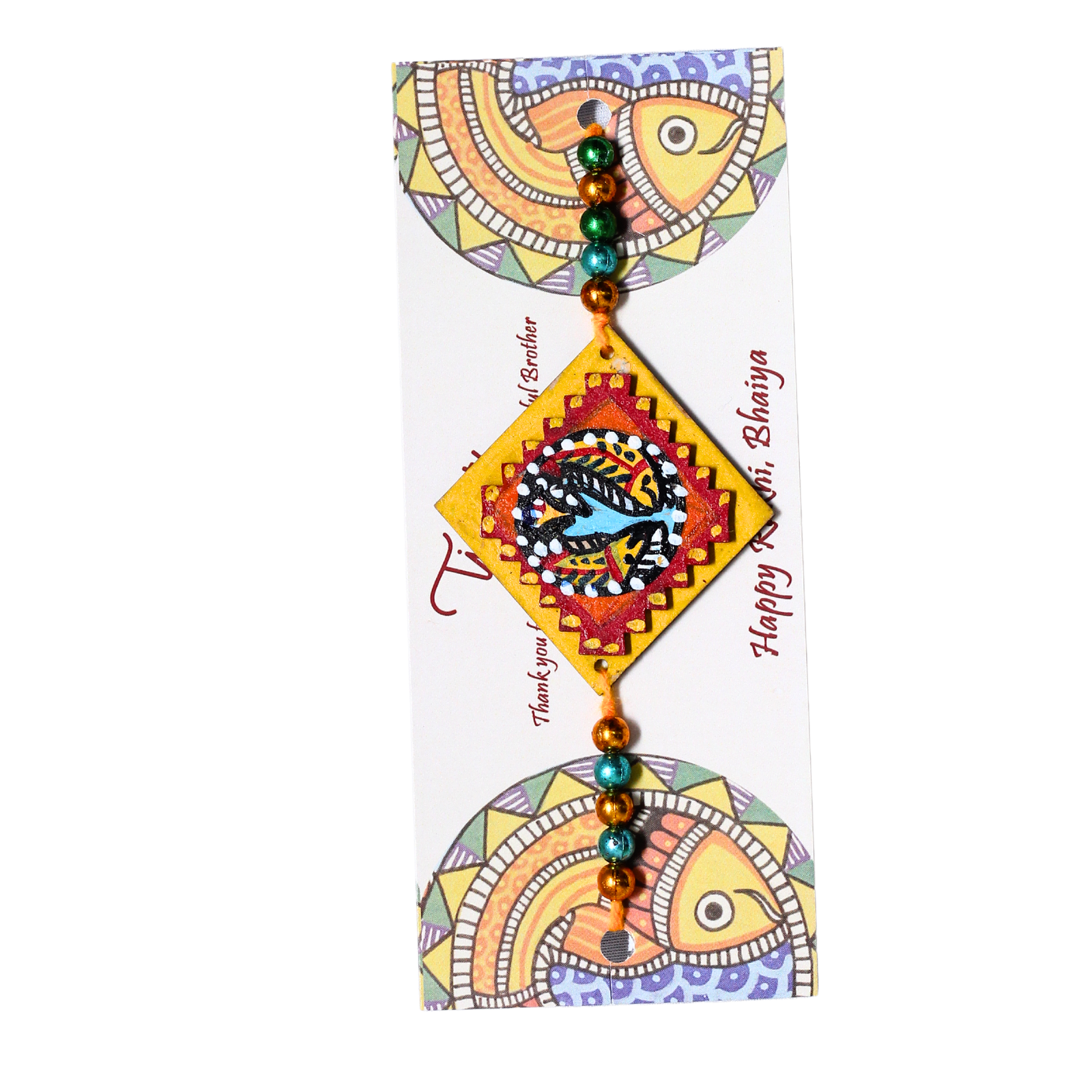 Madhubani Handcrafted Rakhi - Image 5
