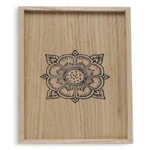Block Printed Wooden Tray