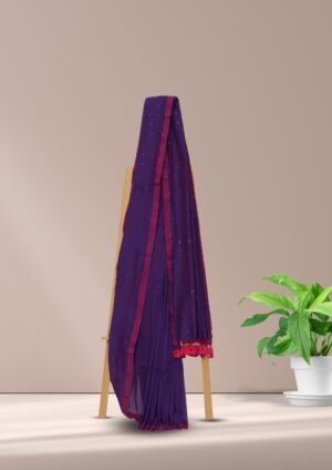 Tisser Handloom Cotton Silk Saree with Attached Blouse Piece