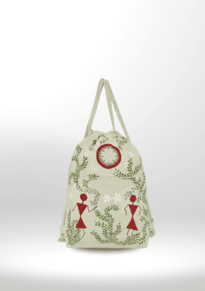 Warli Hand-Painted Sack Bag