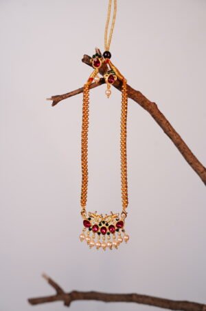 Gold-Plated Necklace & Earring Set