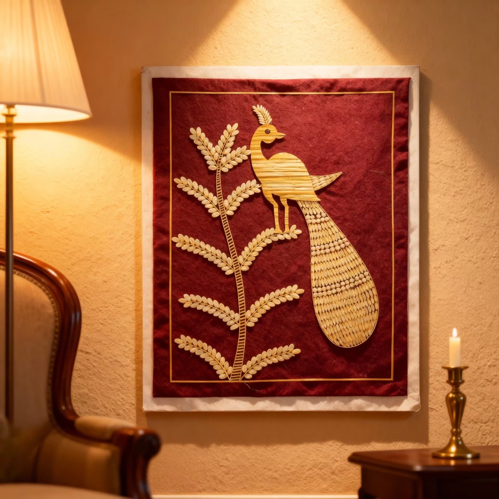 Handcrafted Peacock Art - Image 3