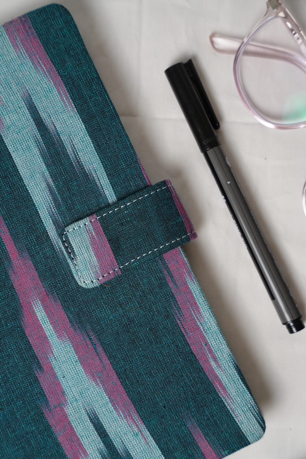 Ikat Handmade Diary Green - Image 3