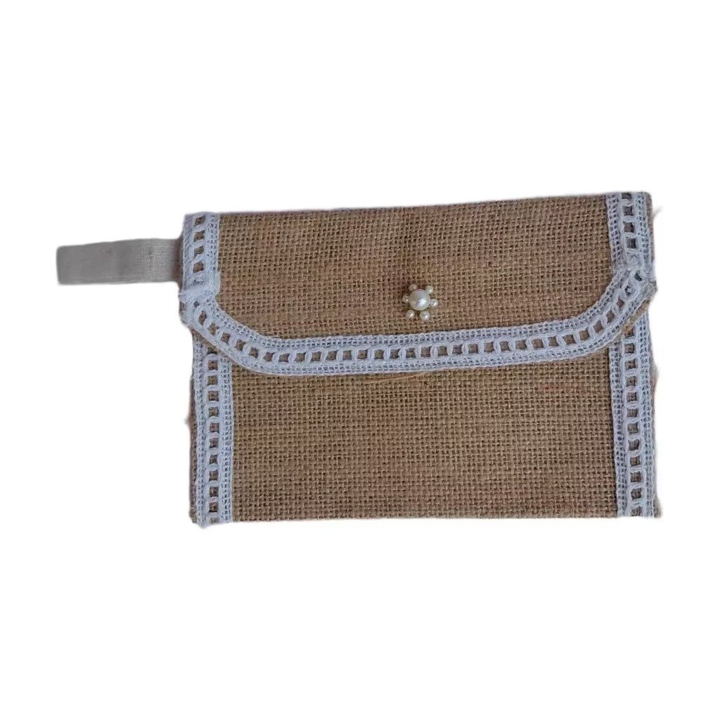 Handcrafted Jute Clutch Bag