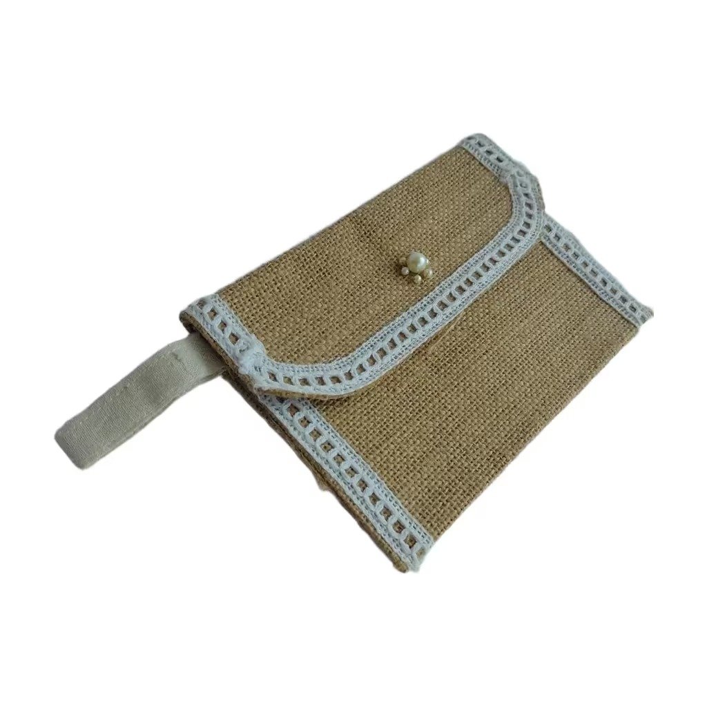 Handcrafted Jute Clutch Bag - Image 2