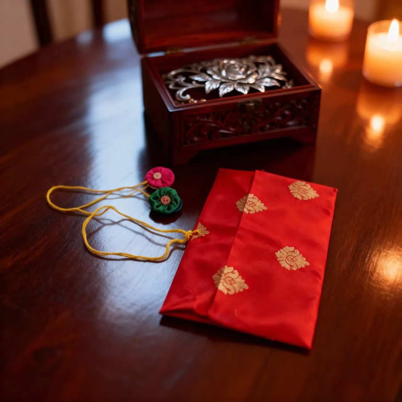 Handcrafted Silk Envelope - Image 3