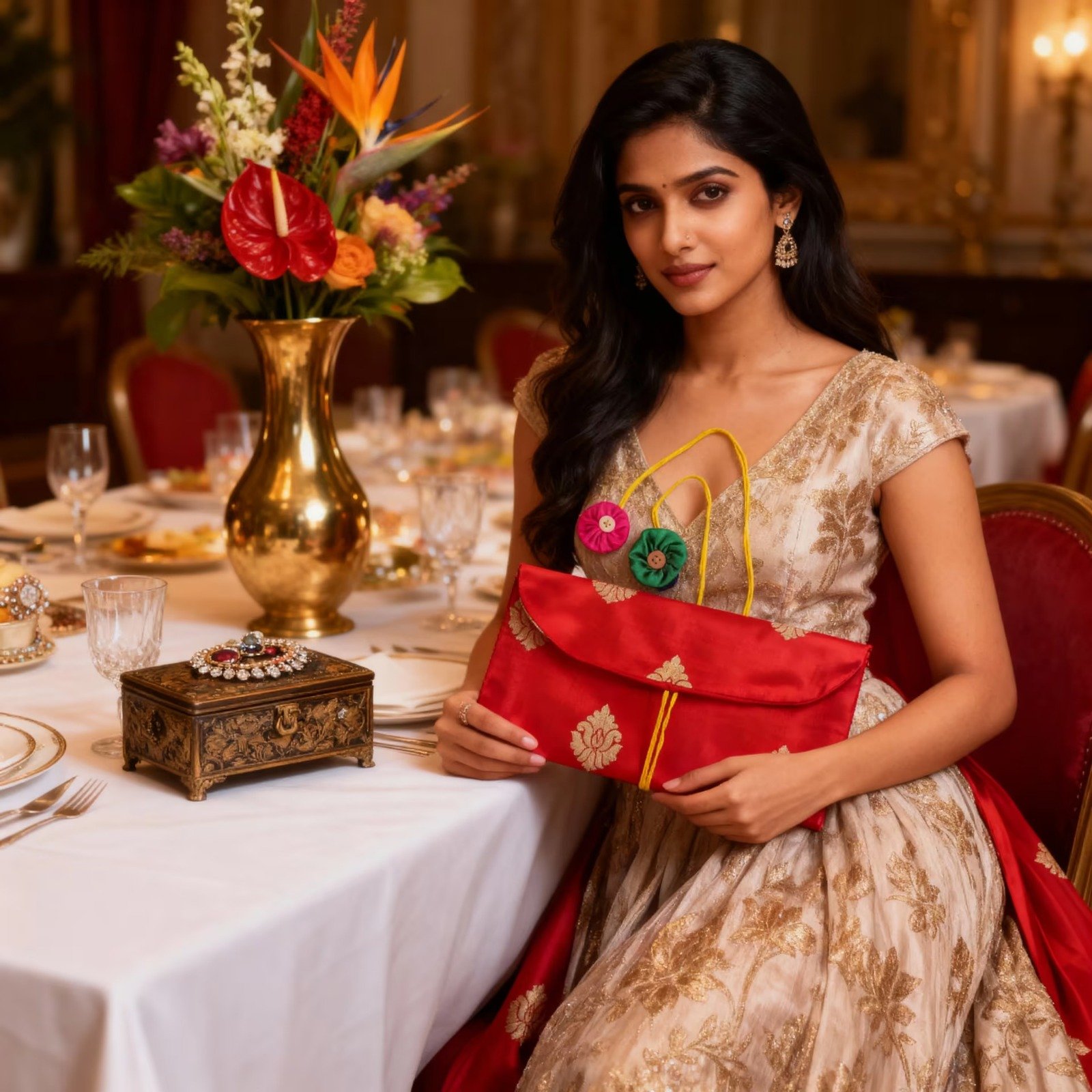 Handcrafted Silk Envelope - Image 4