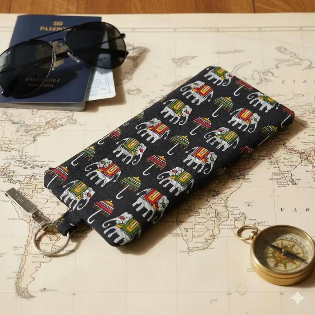 Elephant Print Mobile Pouch - Image 3