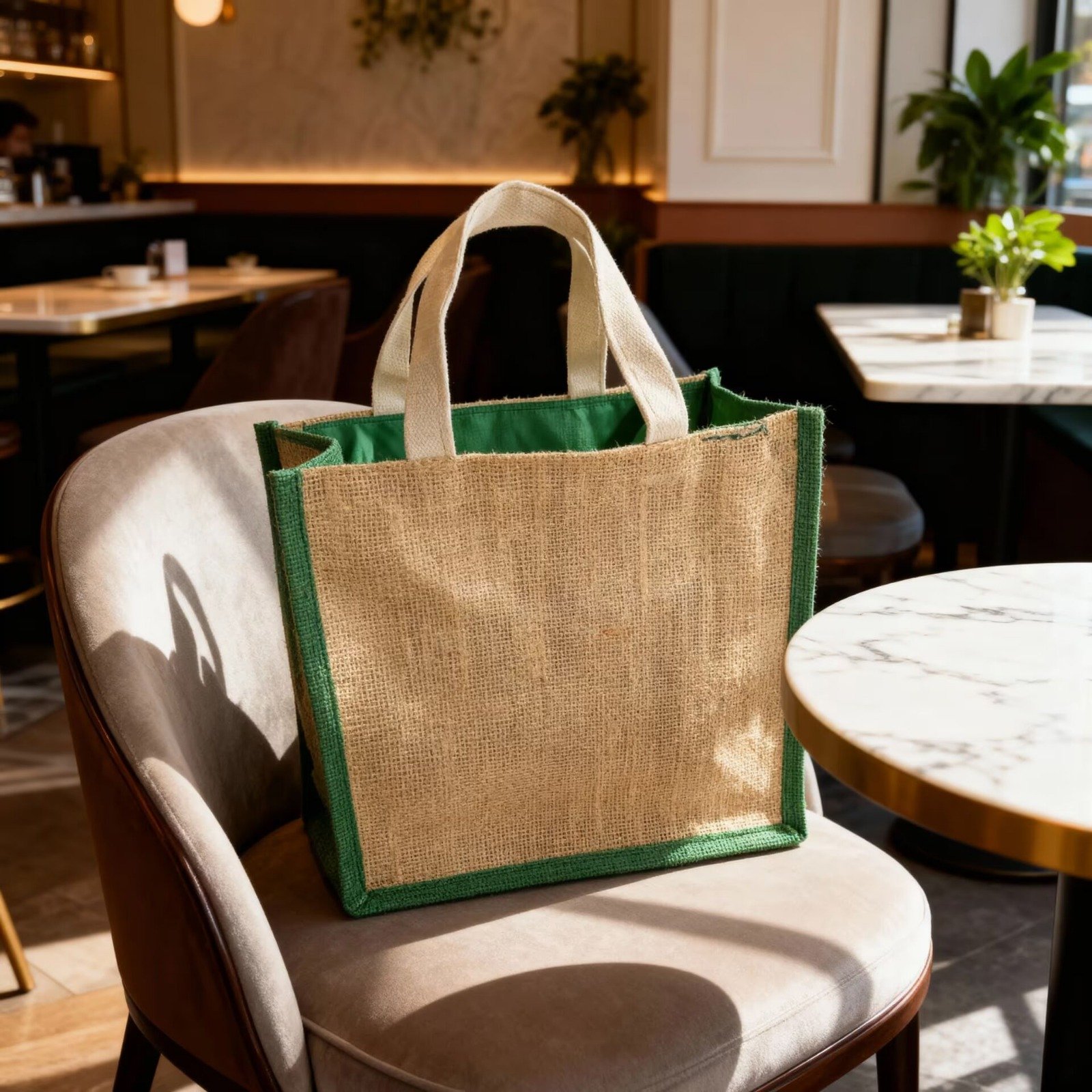 Reusable Jute Tote Bag - Image 3