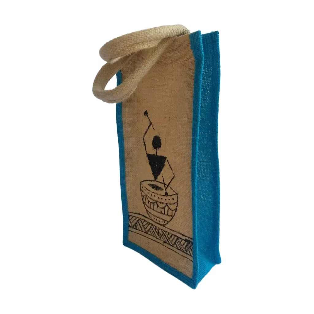 Hand Painted Bottle Bag - Image 2