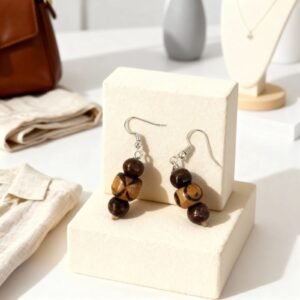 Handmade Wooden Earring Set