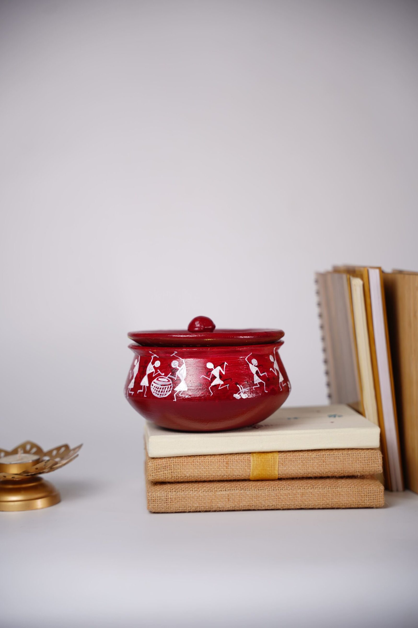 Warli Handcrafted Terracotta Handi - Image 3