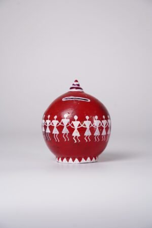 Warli Handcrafted Terracotta Piggy Bank