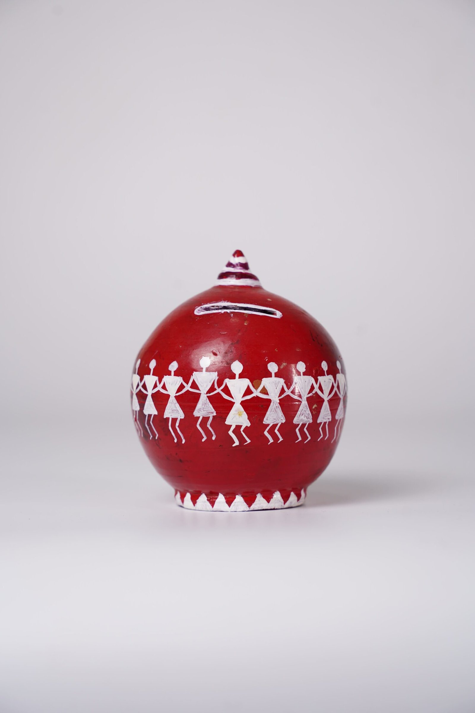 Warli Handcrafted Terracotta Piggy Bank