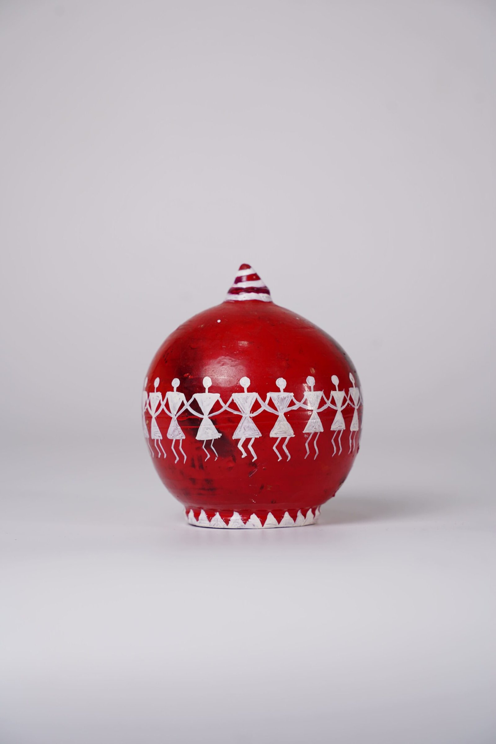 Warli Handcrafted Terracotta Piggy Bank - Image 5