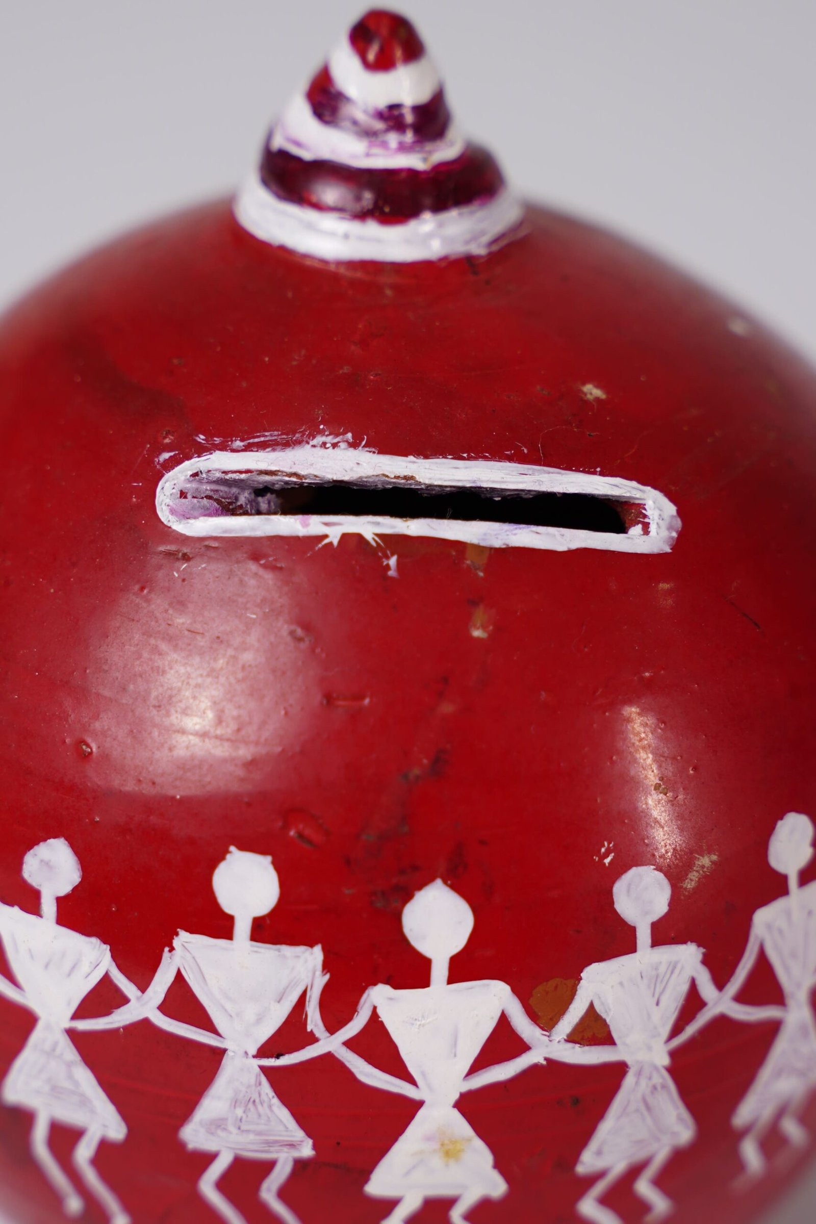 Warli Handcrafted Terracotta Piggy Bank - Image 3