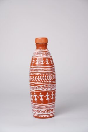 Warli Handcrafted Terracotta Bottle