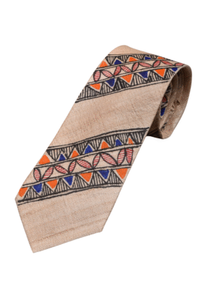 Tisser Handpainted Madhubani Silk Tie
