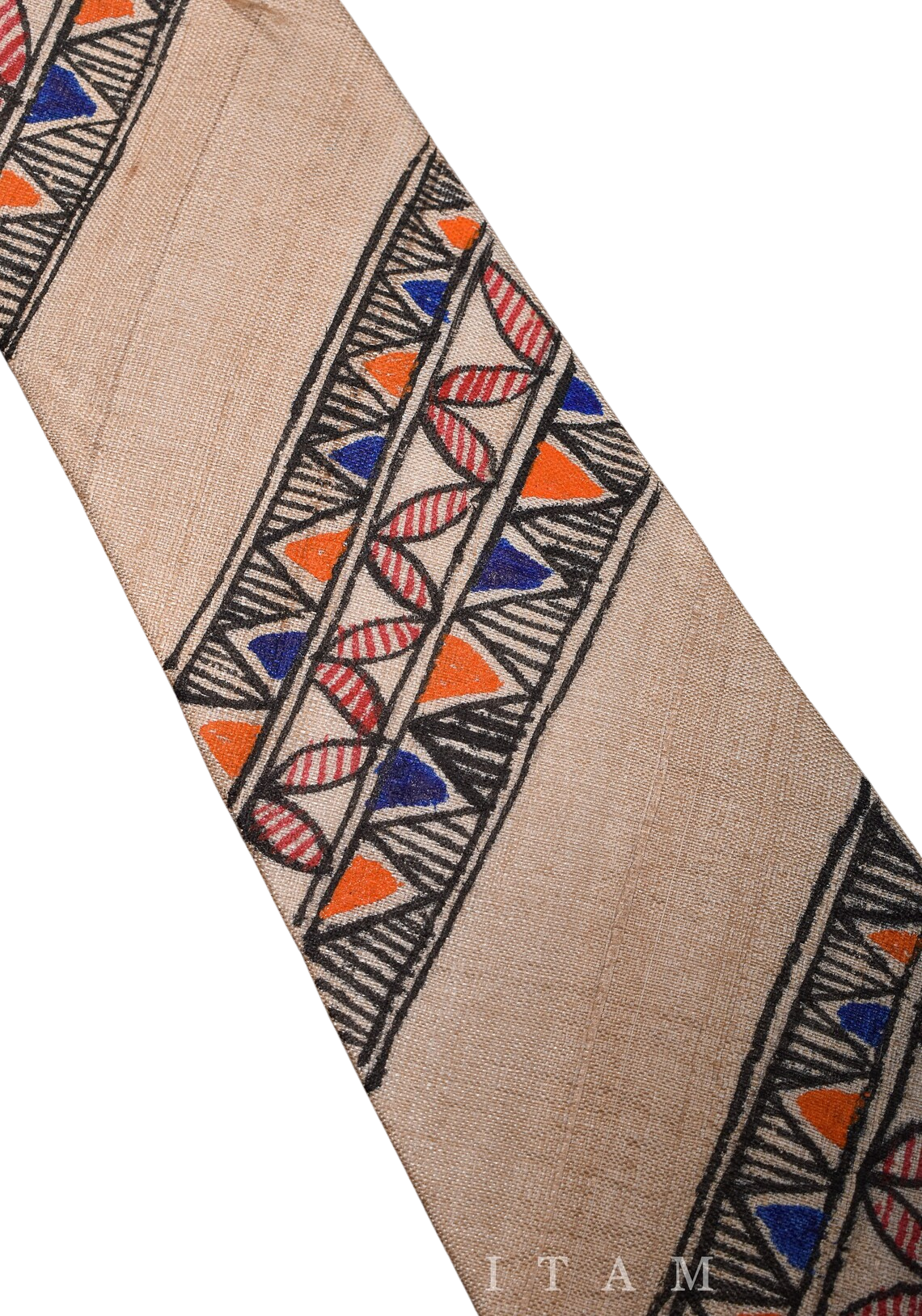 Tisser Handpainted Madhubani Silk Tie - Image 4